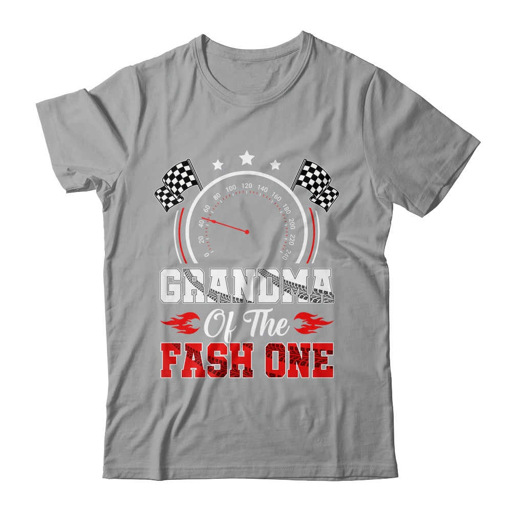 Grandma Of The Fast One 1st Birthday Racing Car Family Shirt & Hoodie | teecentury
