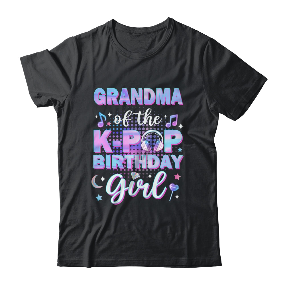 Grandma Of The K-Pop Birthday Girl Matching Family Music Shirt & Hoodie | teecentury