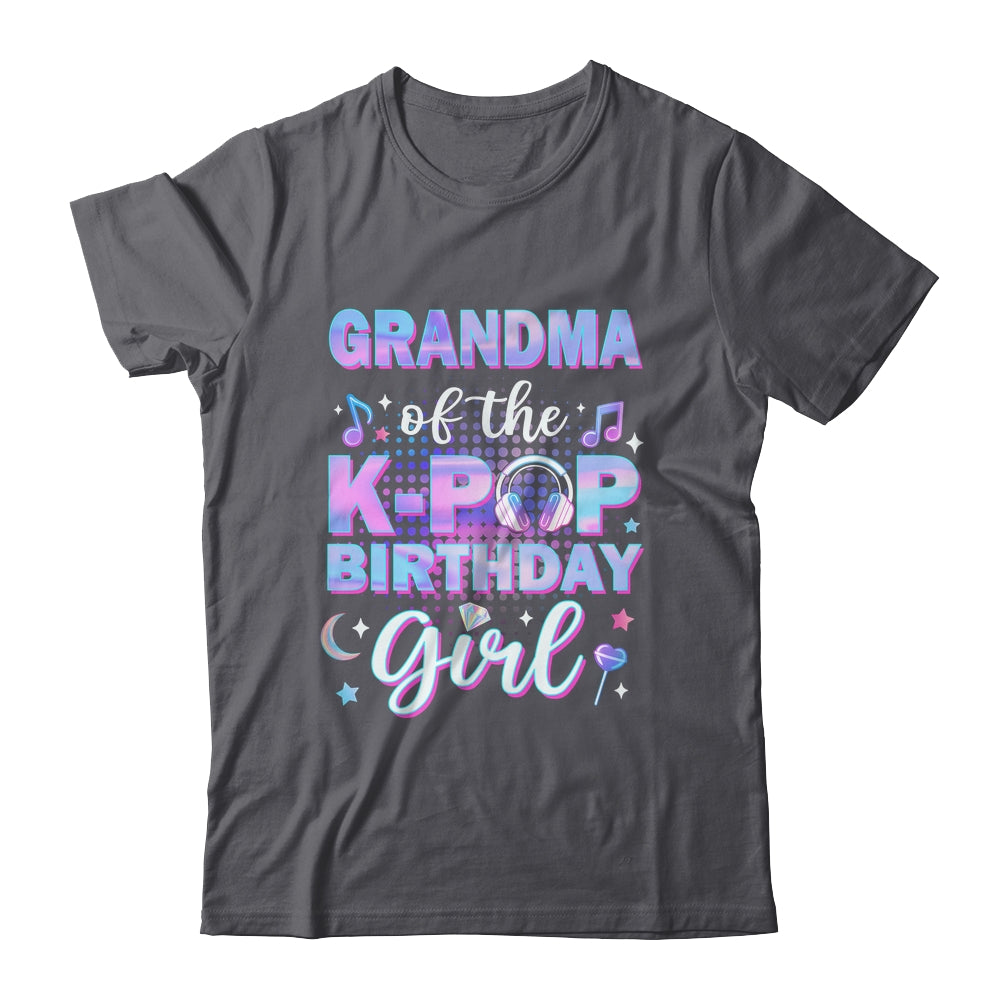 Grandma Of The K-Pop Birthday Girl Matching Family Music Shirt & Hoodie | teecentury