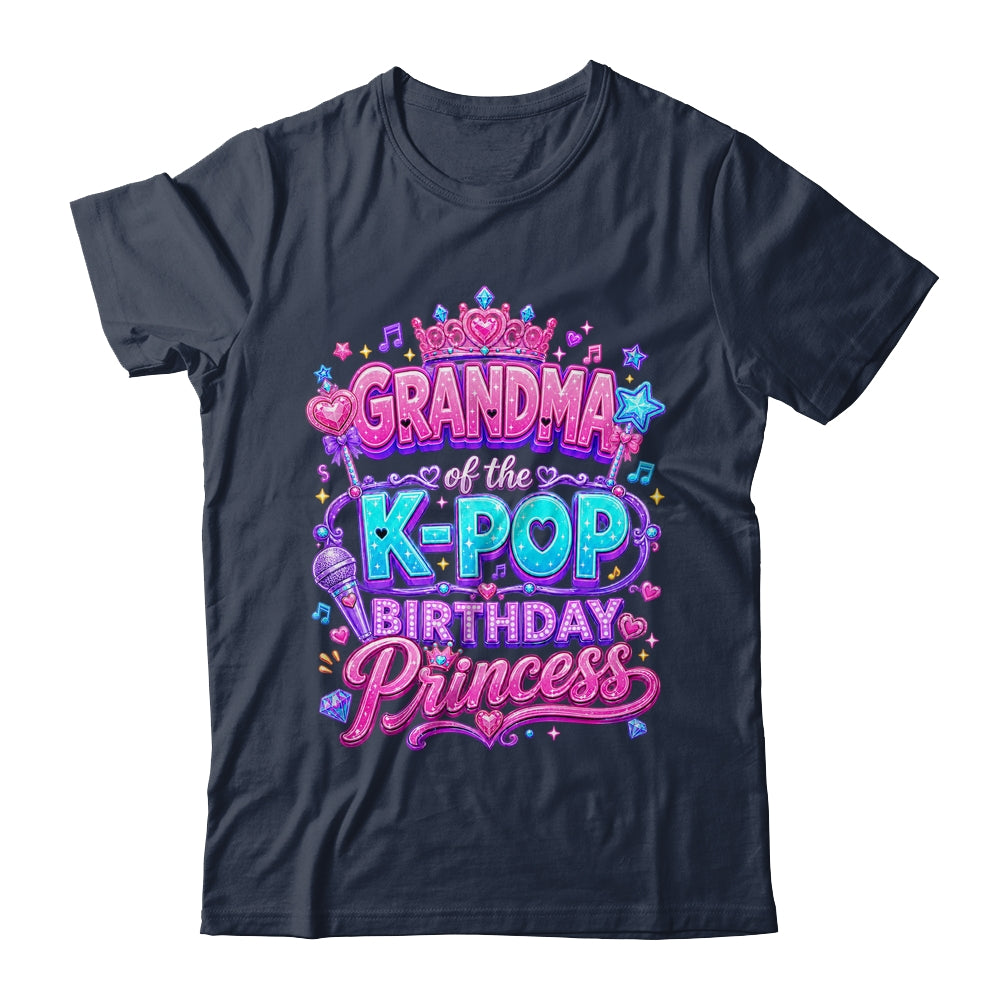 Grandma Of The K-Pop Birthday Princess Korean Music Lovers Shirt & Hoodie | teecentury