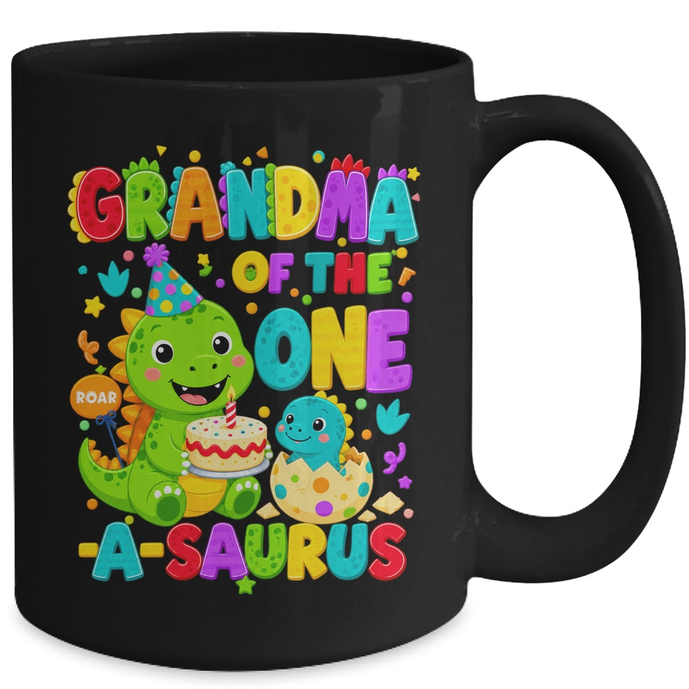 Grandma Of The One-A-Saurus 1St Birthday Boy T-Rex Dinosaur Mug | teecentury