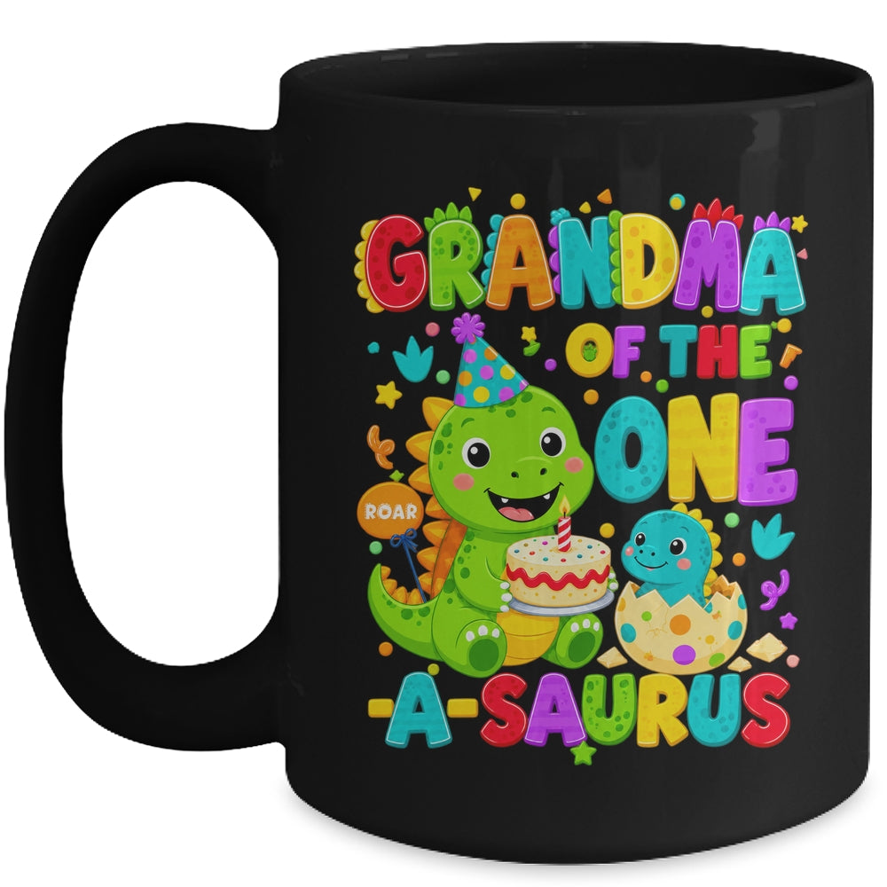 Grandma Of The One-A-Saurus 1St Birthday Boy T-Rex Dinosaur Mug | teecentury