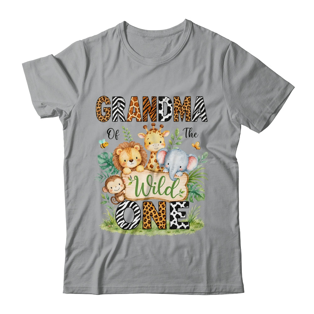 Grandma Of The Wild One First Birthday Boy Jungle Safari Shirt & Hoodie | teecentury