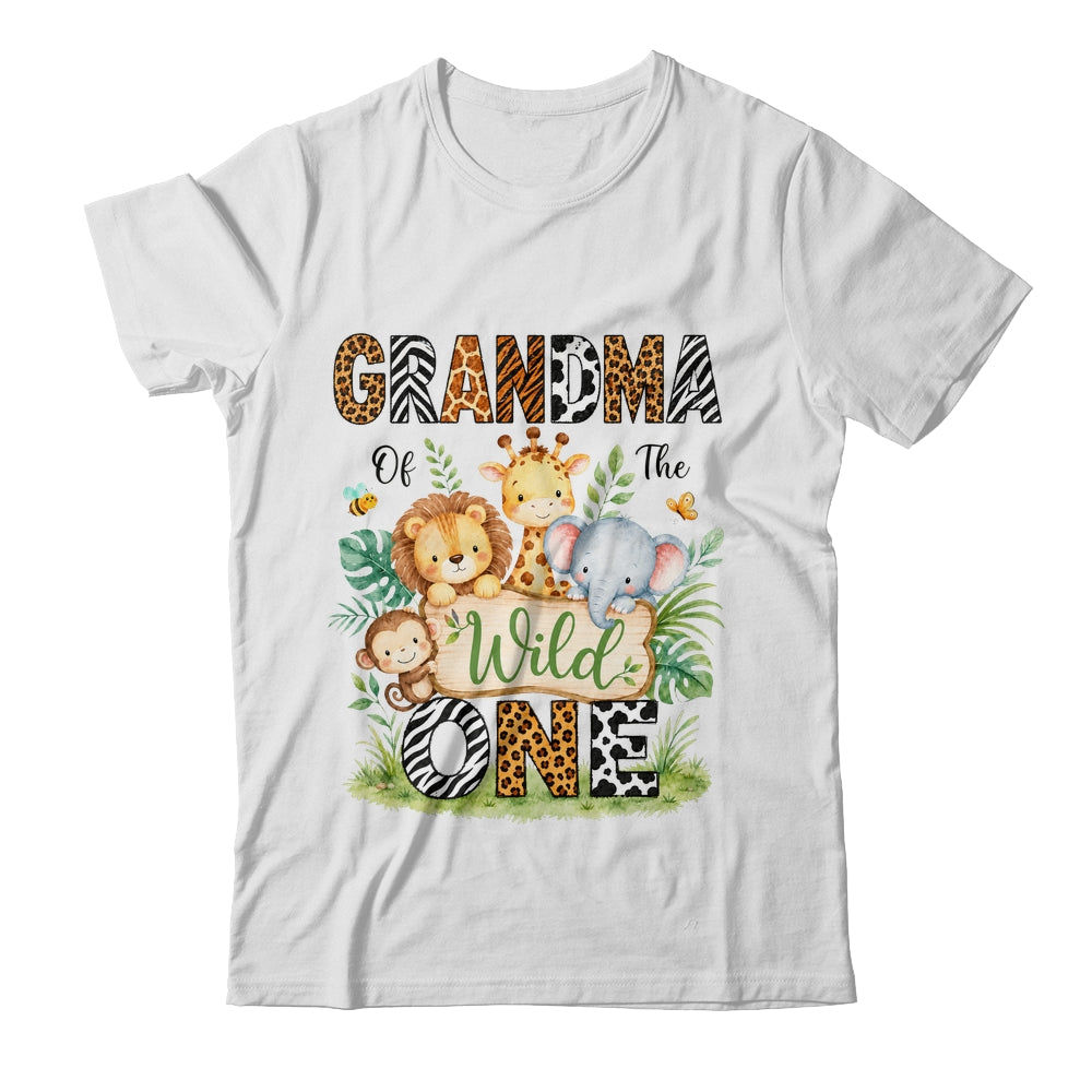 Grandma Of The Wild One First Birthday Boy Jungle Safari Shirt & Hoodie | teecentury