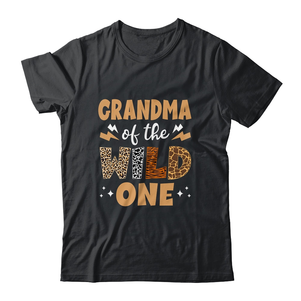 Grandma Of Wild One Jungle 1st Birthday Party Leopard Shirt & Hoodie | teecentury