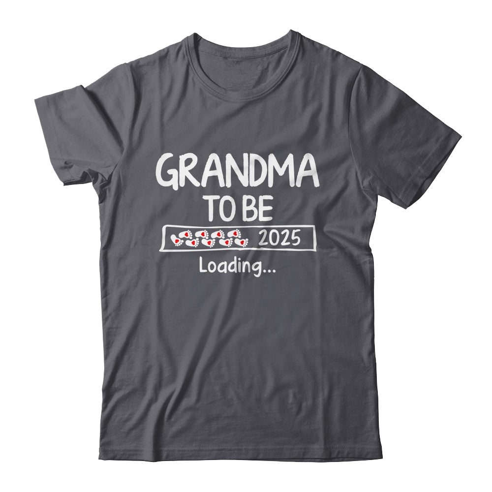 Grandma To Be 2025 Loading Promoted To Grandma Est 2025 Shirt & Tank Top | teecentury