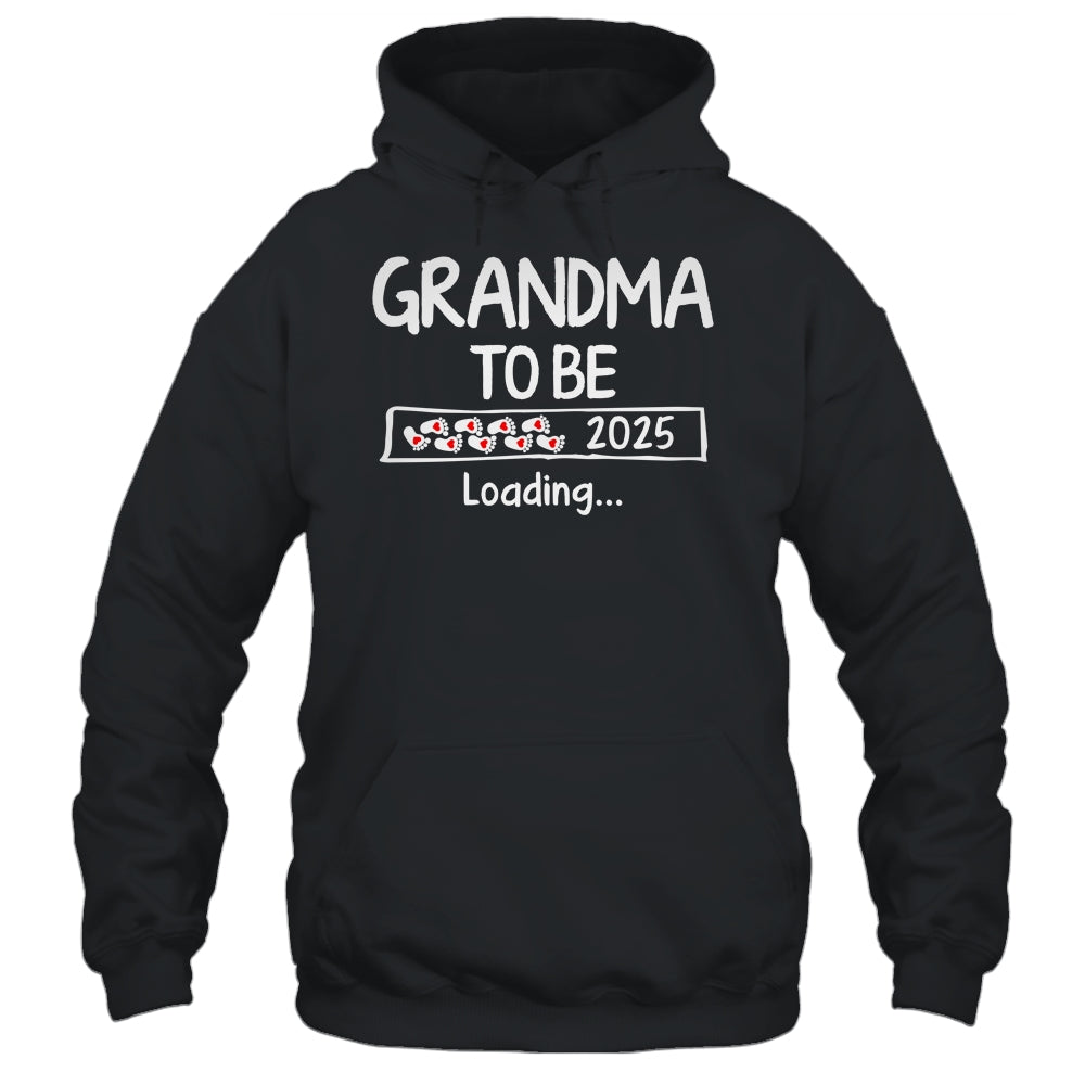 Grandma To Be 2025 Loading Promoted To Grandma Est 2025 Shirt & Tank Top | teecentury
