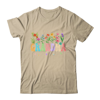 Grandma Women Wildflower Floral Design Grandma Mothers Day Shirt & Tank Top | teecentury