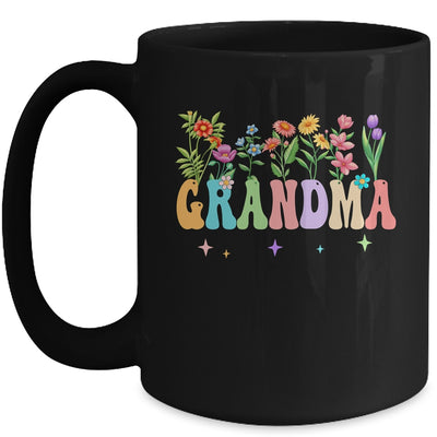 Grandma Women Wildflower Floral Design Grandma Mothers Day Mug | teecentury