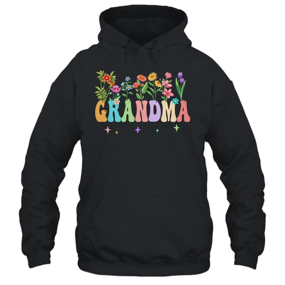 Grandma Women Wildflower Floral Design Grandma Mothers Day Shirt & Tank Top | teecentury