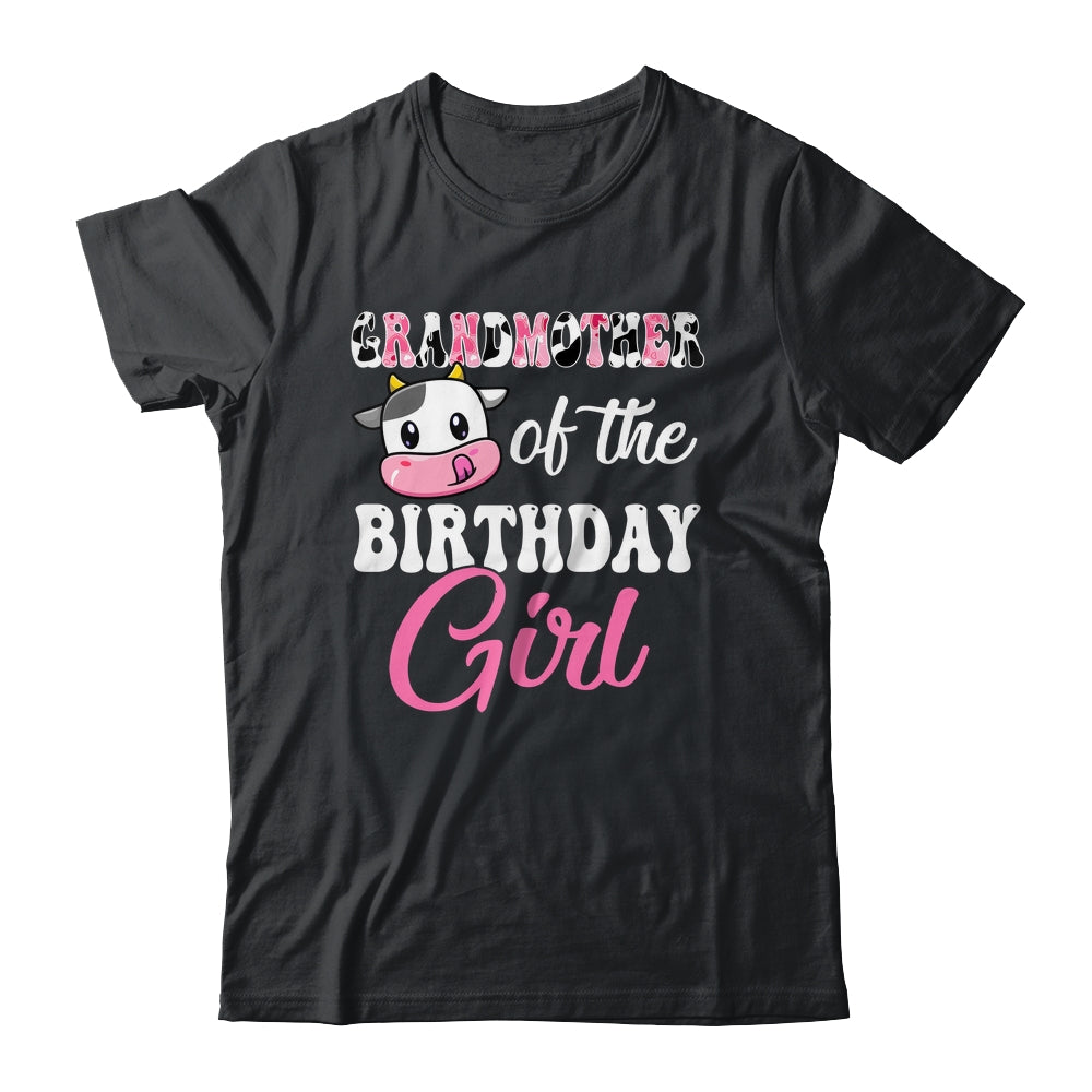 Grandmother Of The Birthday Girl Farm Cow 1st Birthday Girl Shirt & Hoodie | teecentury