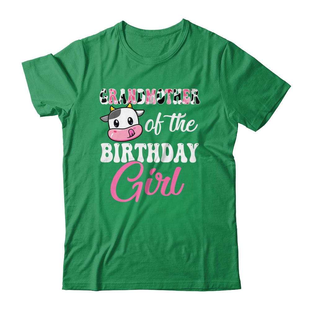 Grandmother Of The Birthday Girl Farm Cow 1st Birthday Girl Shirt & Hoodie | teecentury