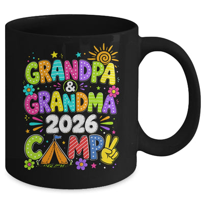 Grandpa And Grandma Camp 2026 Grandparents Camping Vacation Mug | teecentury