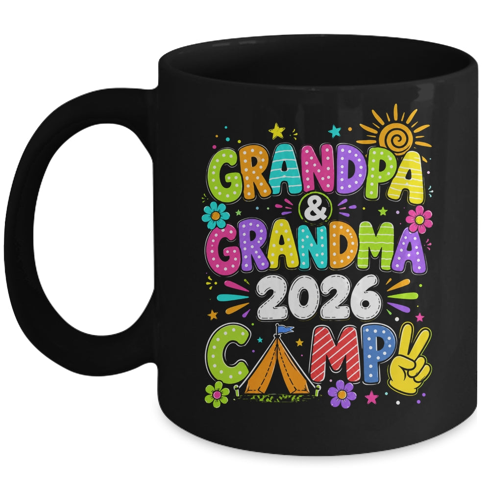 Grandpa And Grandma Camp 2026 Grandparents Camping Vacation Mug | teecentury