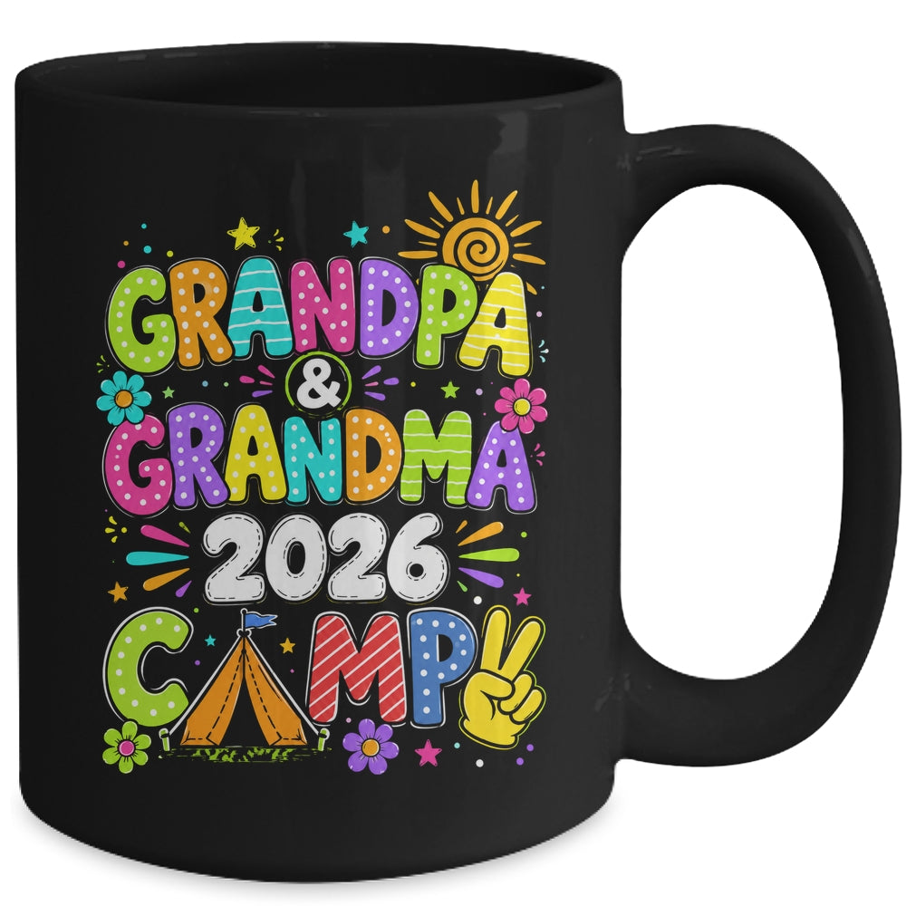 Grandpa And Grandma Camp 2026 Grandparents Camping Vacation Mug | teecentury