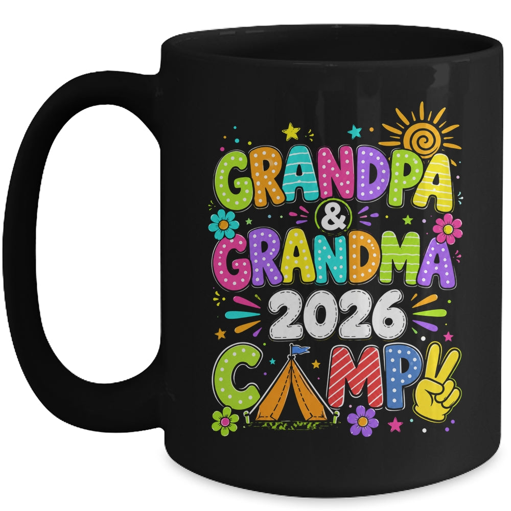 Grandpa And Grandma Camp 2026 Grandparents Camping Vacation Mug | teecentury