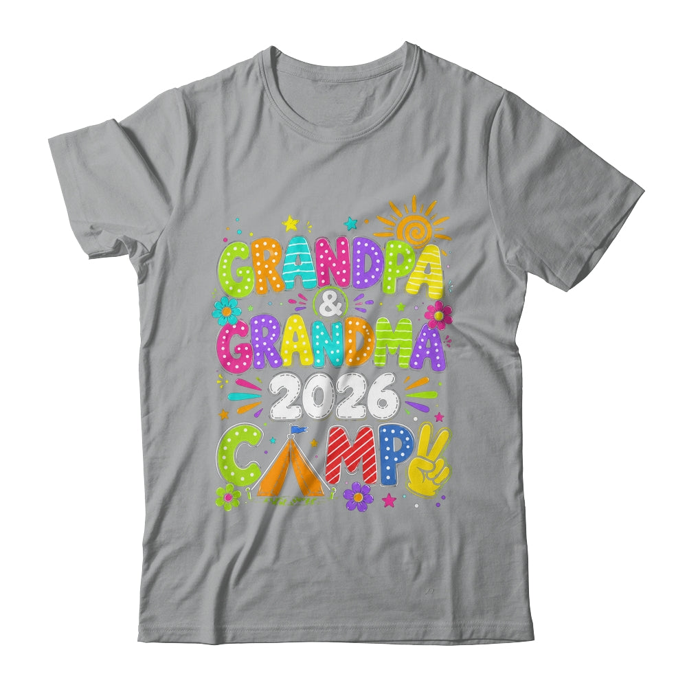 Grandpa And Grandma Camp 2026 Grandparents Camping Vacation Shirt & Hoodie | teecentury