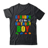 Grandpa Birthday Boy Master Builder Building Bricks Blocks Shirt & Hoodie | teecentury