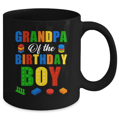 Grandpa Birthday Boy Master Builder Building Bricks Blocks Mug | teecentury