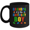 Grandpa Birthday Boy Master Builder Building Bricks Blocks Mug | teecentury