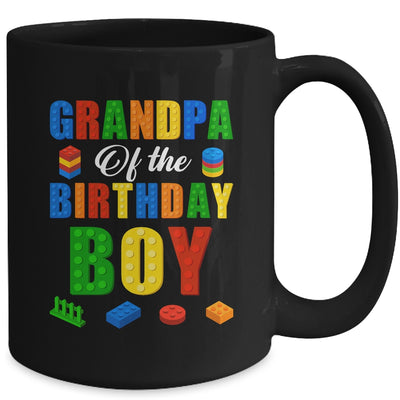 Grandpa Birthday Boy Master Builder Building Bricks Blocks Mug | teecentury