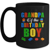 Grandpa Birthday Boy Master Builder Building Bricks Blocks Mug | teecentury