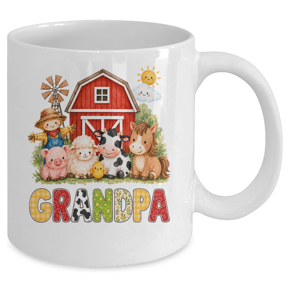 Grandpa Farm Cow 1St Birthday Girl Boy Matching Family Mug | teecentury