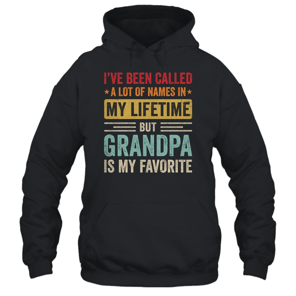 Grandpa Is My Favorite Name Funny Father's Day Grandpa Shirt & Hoodie | teecentury