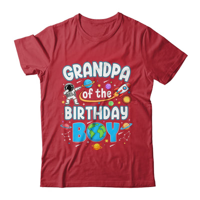 Grandpa Of The Birthday Boy Astronaut Family Space Planets Shirt & Hoodie | teecentury