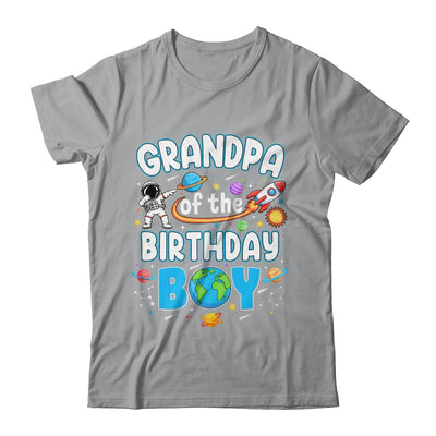 Grandpa Of The Birthday Boy Astronaut Family Space Planets Shirt & Hoodie | teecentury