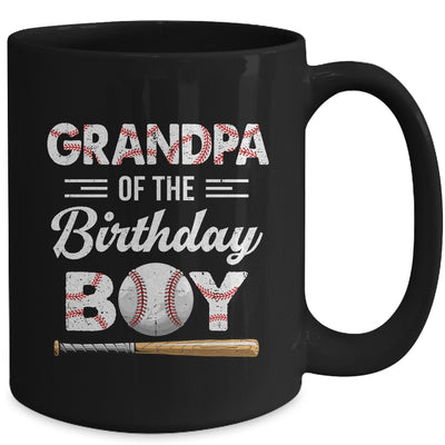Grandpa Of The Birthday Boy Baseball Matching Family Party Mug | teecentury