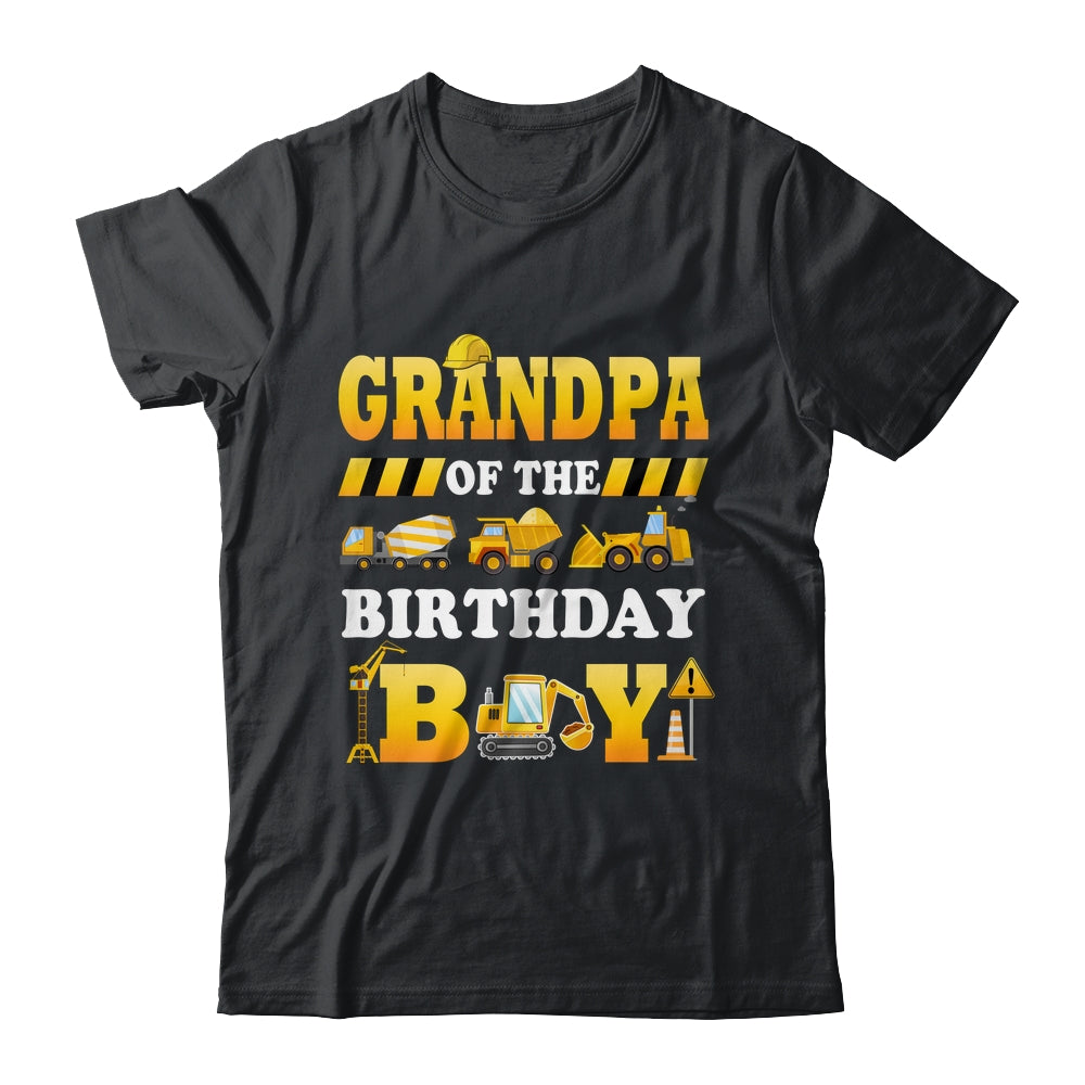 Grandpa Of The Birthday Boy Construction Matching Family Shirt & Hoodie | teecentury