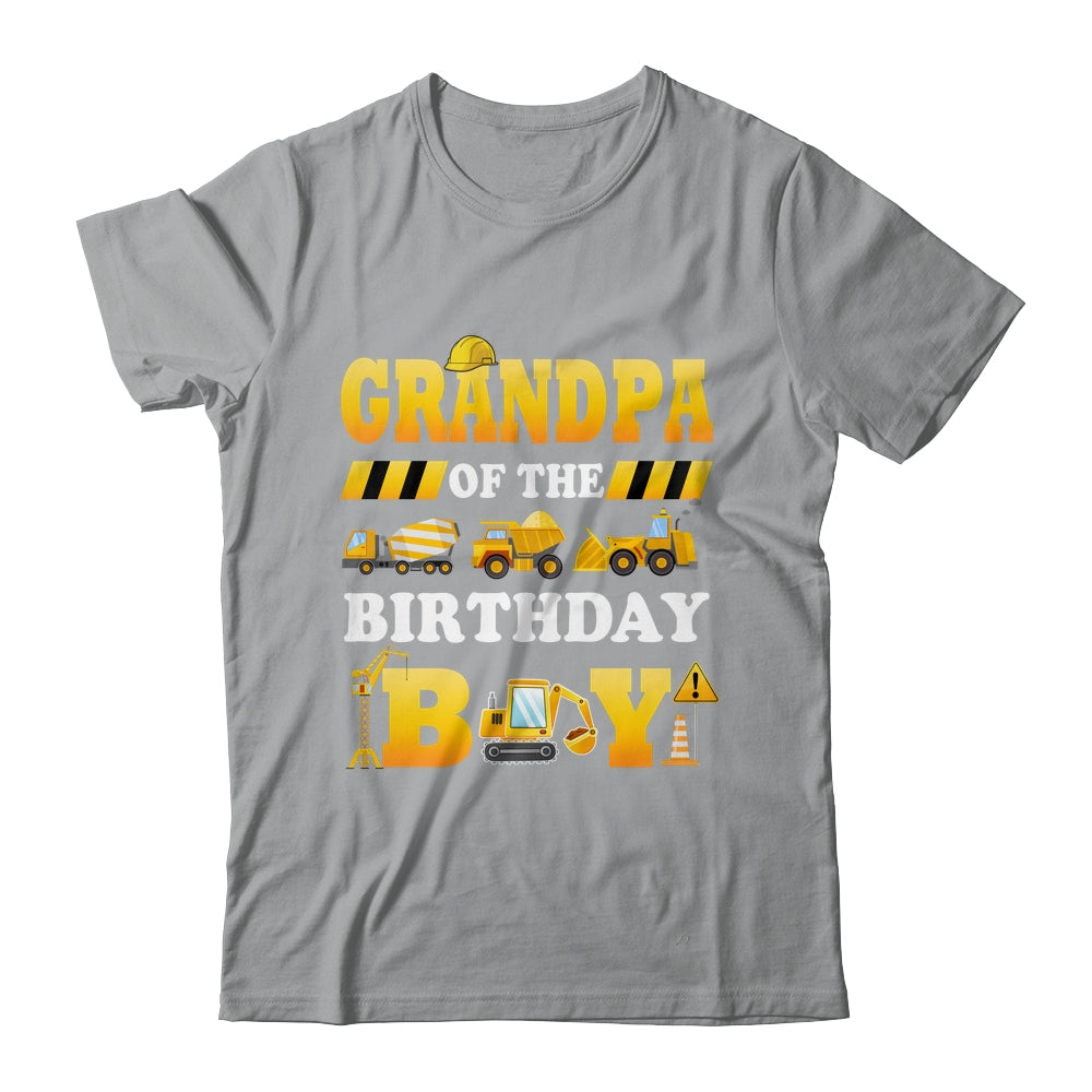 Grandpa Of The Birthday Boy Construction Matching Family Shirt & Hoodie | teecentury
