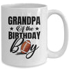 Grandpa Of The Birthday Boy Football 1st Birthday Party Mug | teecentury