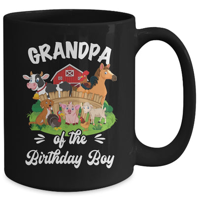 Grandpa Of The Birthday Boy Party Cow Farm 1st Birthday Party Mug | teecentury