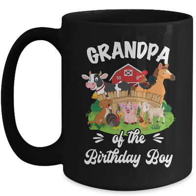 Grandpa Of The Birthday Boy Party Cow Farm 1st Birthday Party Mug | teecentury