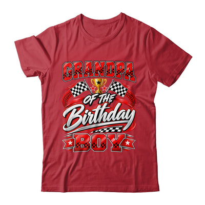 Grandpa Of The Birthday Boy Race Car Family Pit Crew Shirt & Hoodie | teecentury