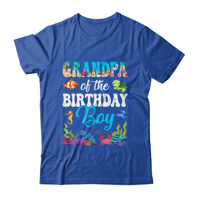 Grandpa Of The Birthday Boy Sea Fish Ocean Aquarium Party Shirt & Hoodie | teecentury