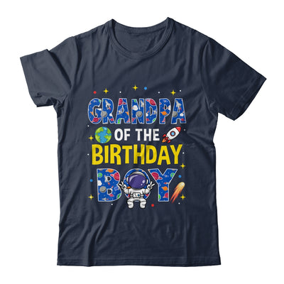 Grandpa Of The Birthday Boy Space Astronaut Family Birthday Shirt & Hoodie | teecentury
