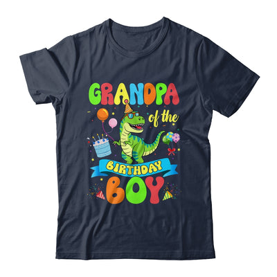 Grandpa Of The Birthday Boy TRex Dinosaur Birthday Family Shirt & Hoodie | teecentury