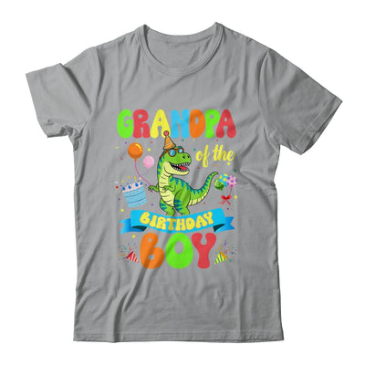 Grandpa Of The Birthday Boy TRex Dinosaur Birthday Family Shirt & Hoodie | teecentury