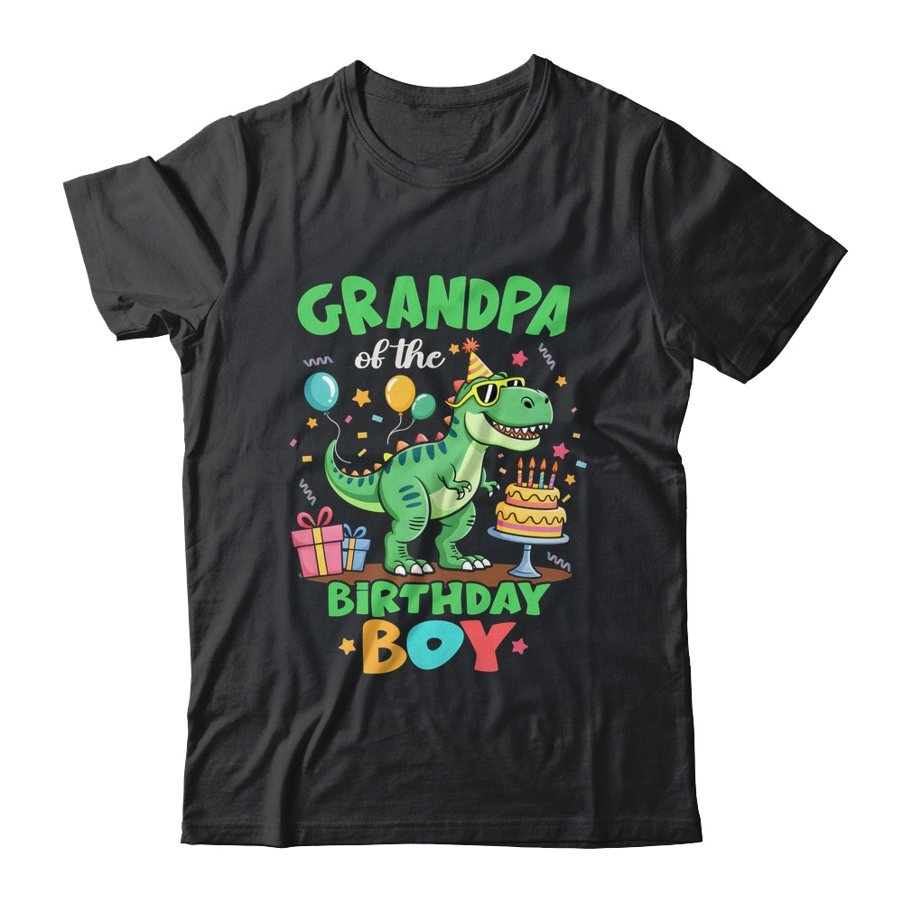 Grandpa Of The Birthday Boy T Rex Dinosaur Family Party Shirt & Hoodie | teecentury