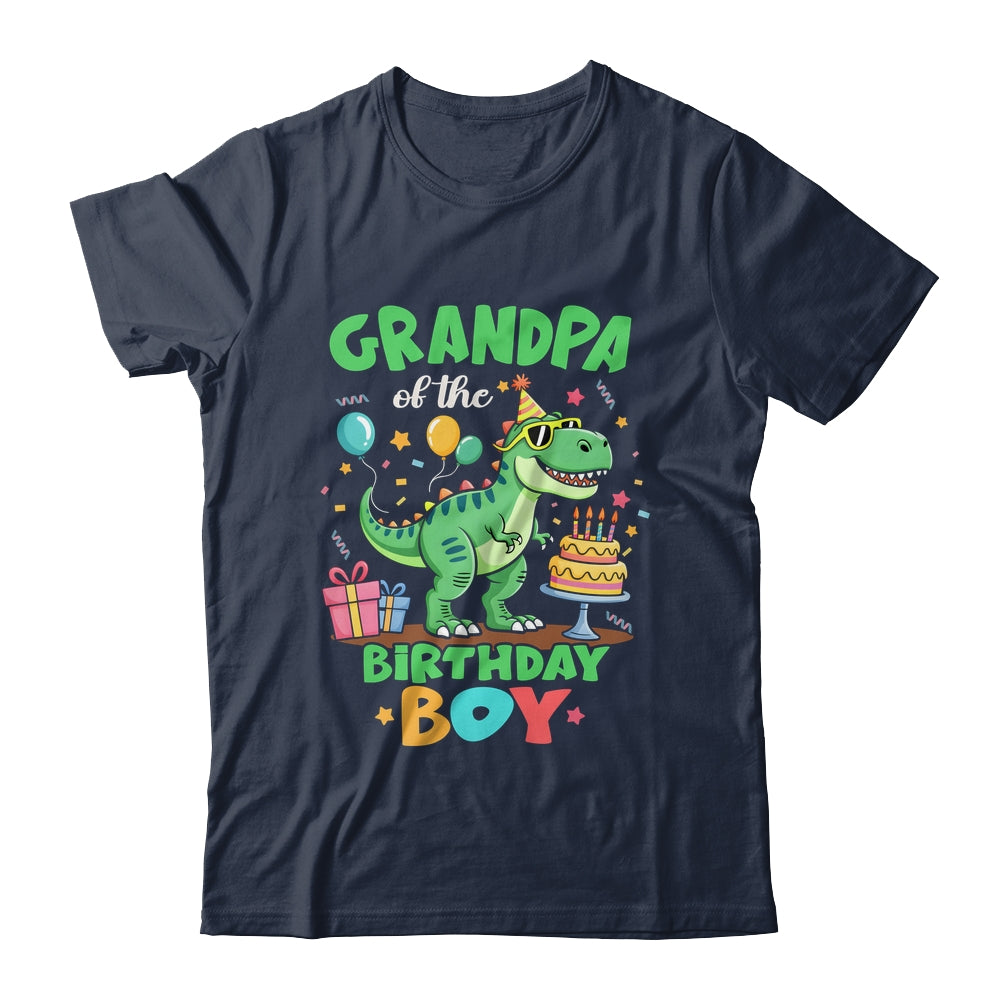 Grandpa Of The Birthday Boy T Rex Dinosaur Family Party Shirt & Hoodie | teecentury