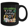 Grandpa Of The Birthday Boy Wild Zoo Theme Safari Party Mug | teecentury