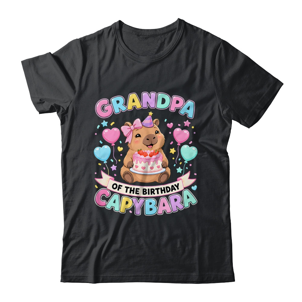 Grandpa Of The Birthday Capybara Birthday Girl Family Shirt & Hoodie | teecentury