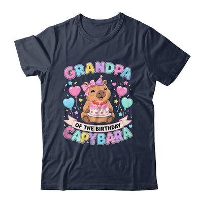 Grandpa Of The Birthday Capybara Birthday Girl Family Shirt & Hoodie | teecentury