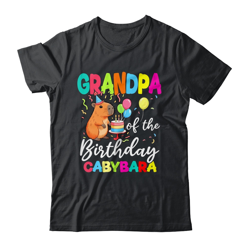 Grandpa Of The Birthday Capybara Girl Bday Party Family Shirt & Hoodie | teecentury