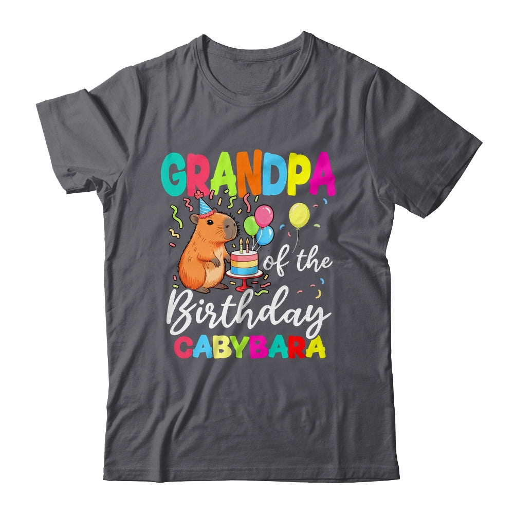 Grandpa Of The Birthday Capybara Girl Bday Party Family Shirt & Hoodie | teecentury