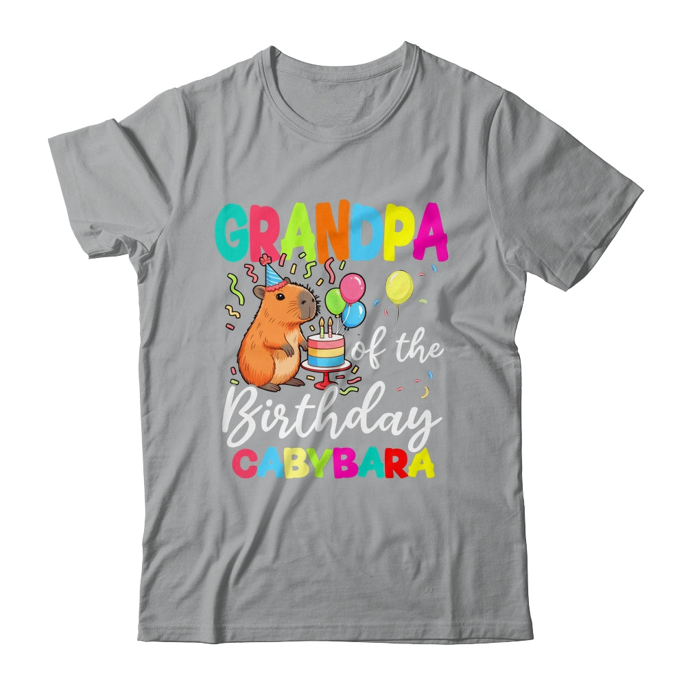 Grandpa Of The Birthday Capybara Girl Bday Party Family Shirt & Hoodie | teecentury