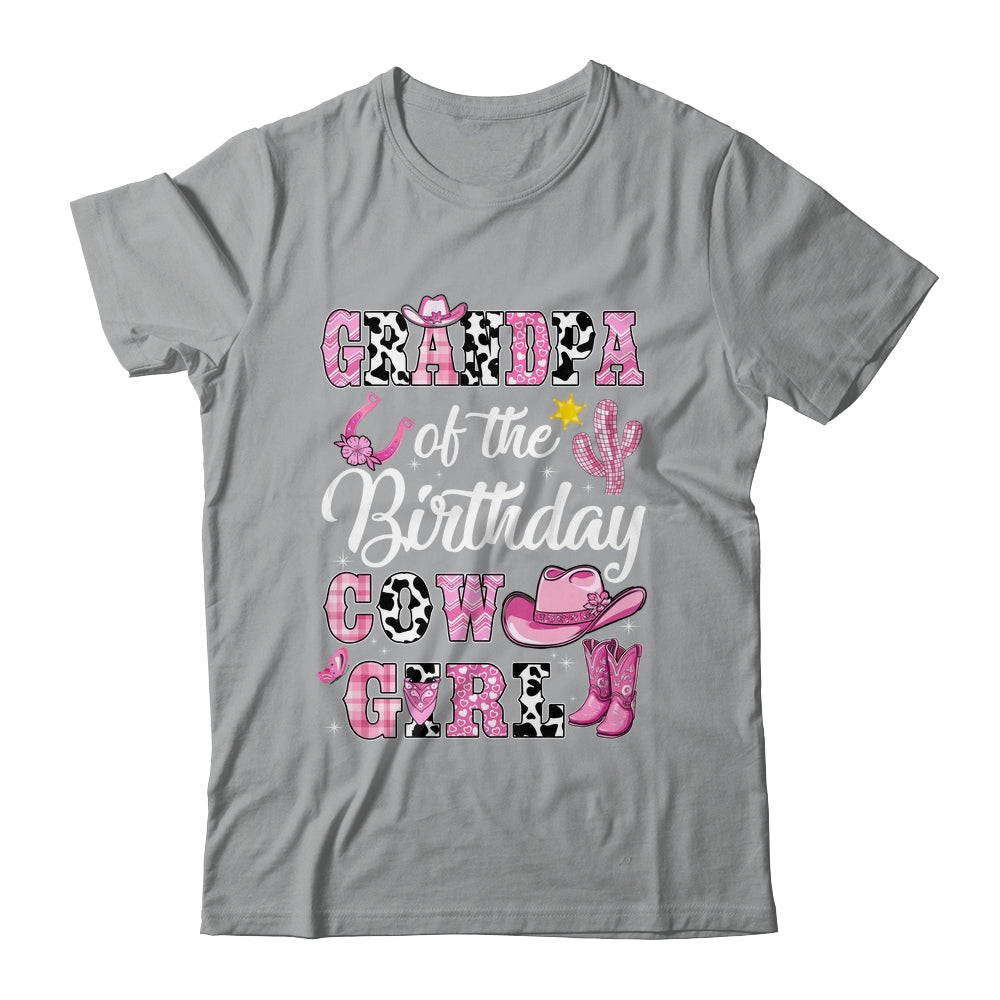 Grandpa Of The Birthday Cow Girl Western Cowgirl 1st Birthday Shirt & Hoodie | teecentury